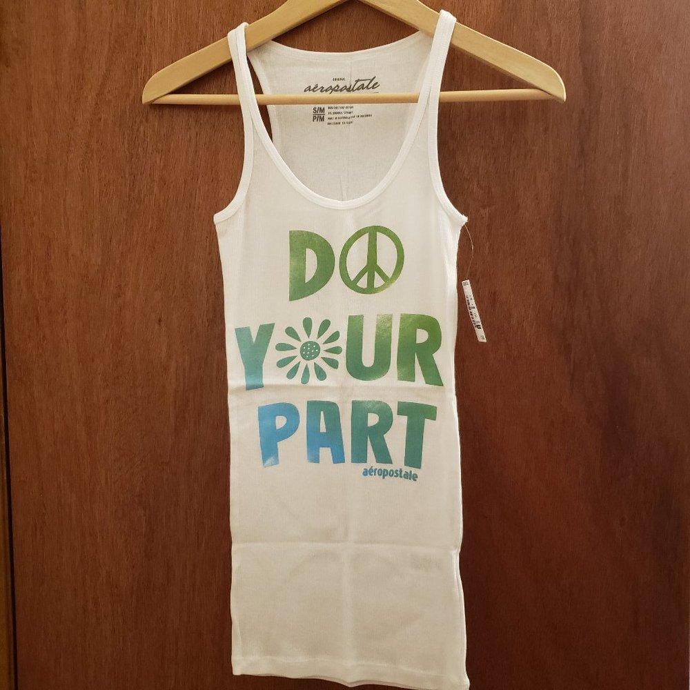 Aeropostale Do Your Part Tank Top Size Small